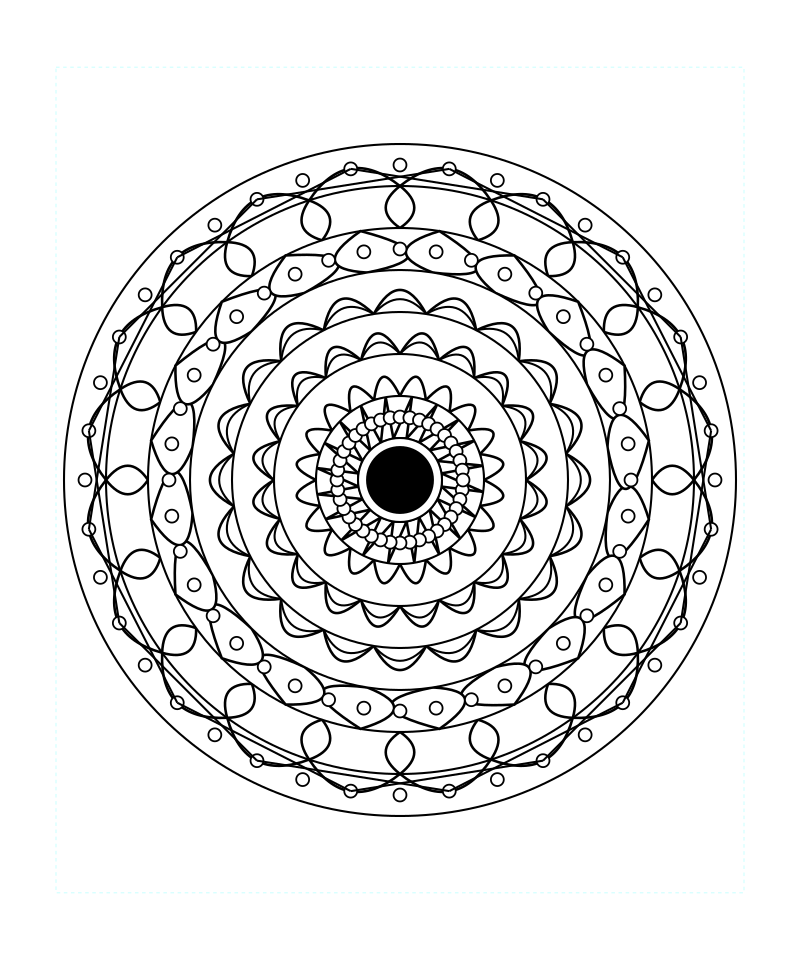 Timeless Sacred Geometry Mandala Coloring Page