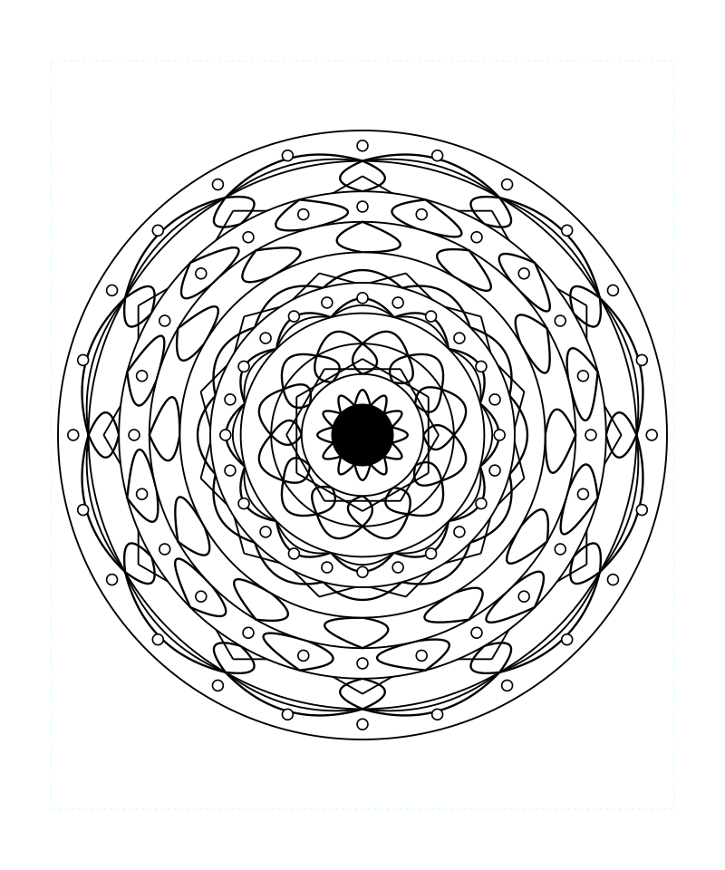 Zen Sacred Geometry Mandala Coloring Page Free Printable