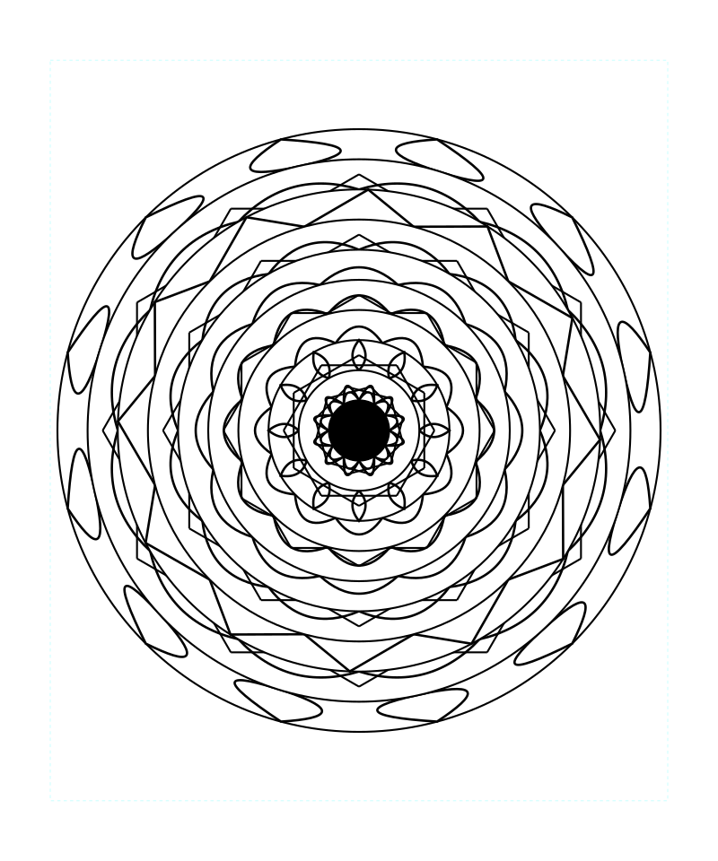 Zen Sacred Geometry Mandala Free Printable Svg